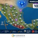 La onda tropical número 17 ocasionará lluvias fuertes en la mayor parte del territorio nacional